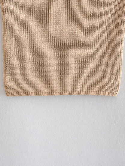 Bead Straps Knit Sweaters Camis Tank Tops
