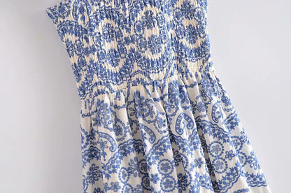 Suspenders Floral Ruffled Flower Embroidery Maxi Midi Dresses