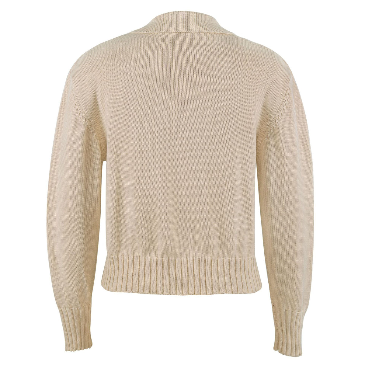 V-neck Knit Pile Collar Polo Sweaters Top