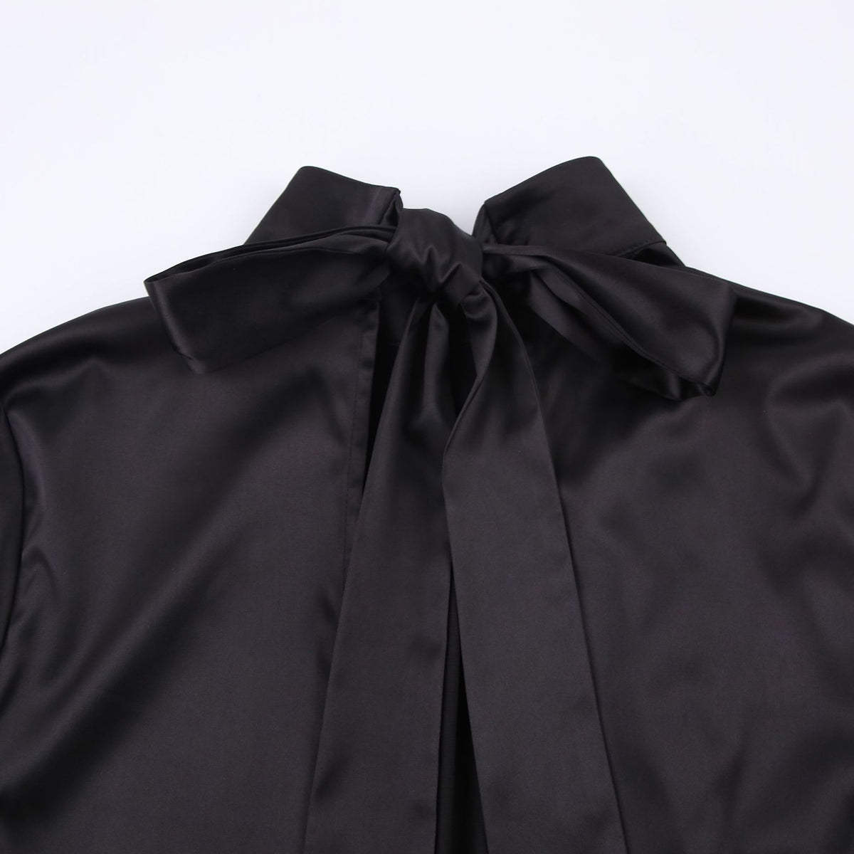 V-neck High Collar Satin Bodycon Mini Dresses