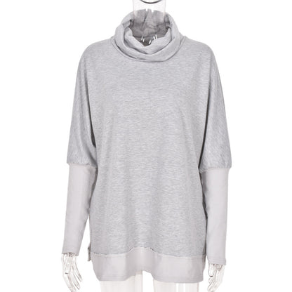 High Collar Long Sleeve Sweatshirts T-Shirts Blouses