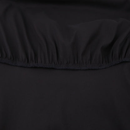 V-neck High Collar Satin Bodycon Mini Dresses