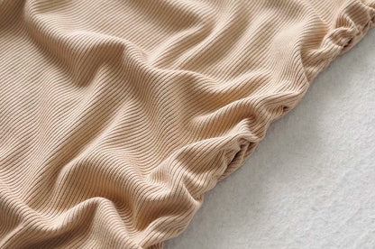 Knit One Shoulder Sweater Mini Dresses