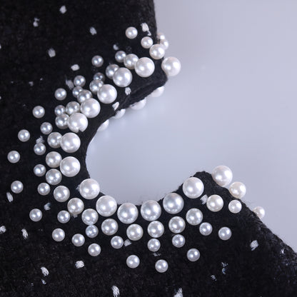 Fashion Party Beads Decoration Bodycon Mini Dresses