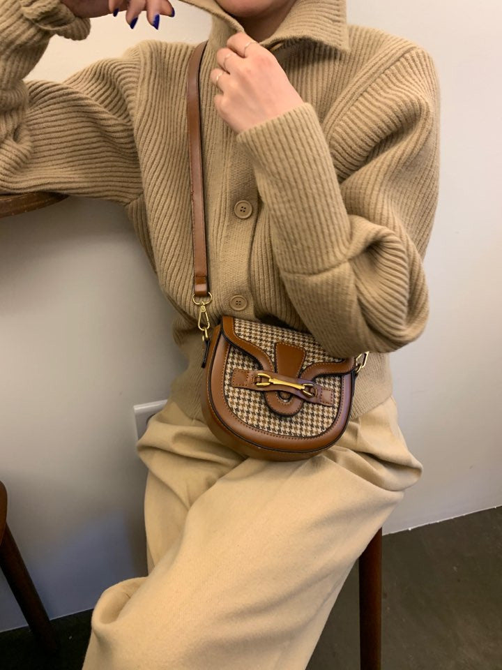 Single-breasted Vintage Lapel Sweater Outerwear
