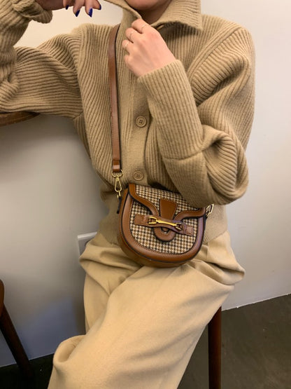 Single-breasted Vintage Lapel Sweater Outerwear