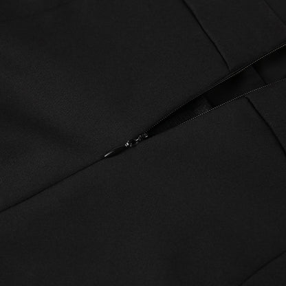 Party Backless Pocket Zipper Wide-leg Jumpsuits