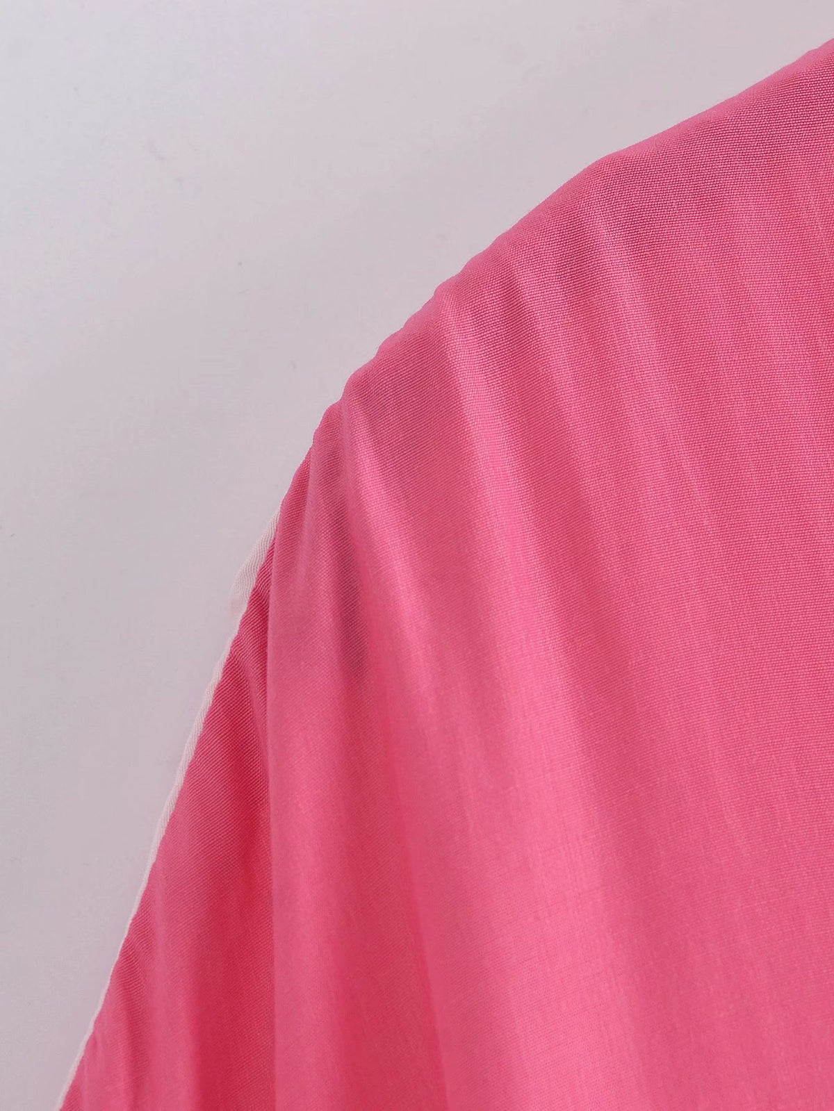 Splicing Shirred Frill Ruffles Sleeve Shirts Mini Dresses
