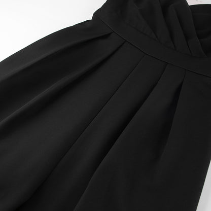 Party Backless Pocket Zipper Wide-leg Jumpsuits