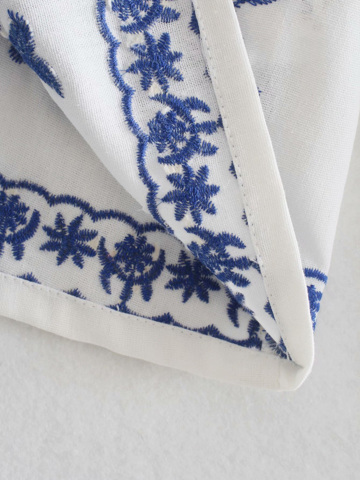 Single-breasted Floral Embroidery Shirts Cardigans