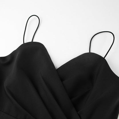 Party Backless Pocket Zipper Wide-leg Jumpsuits