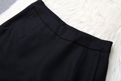 V-neck Suit Double Buckle Vest Shorts Blazers Two-piece Set