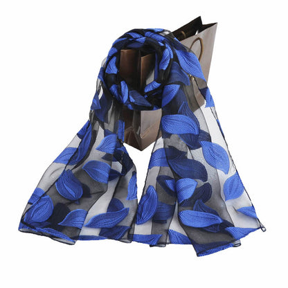 Ethnic Flower Print Long Scarf Shawl Fringed Scarves for Women Ladies Girls 70x180