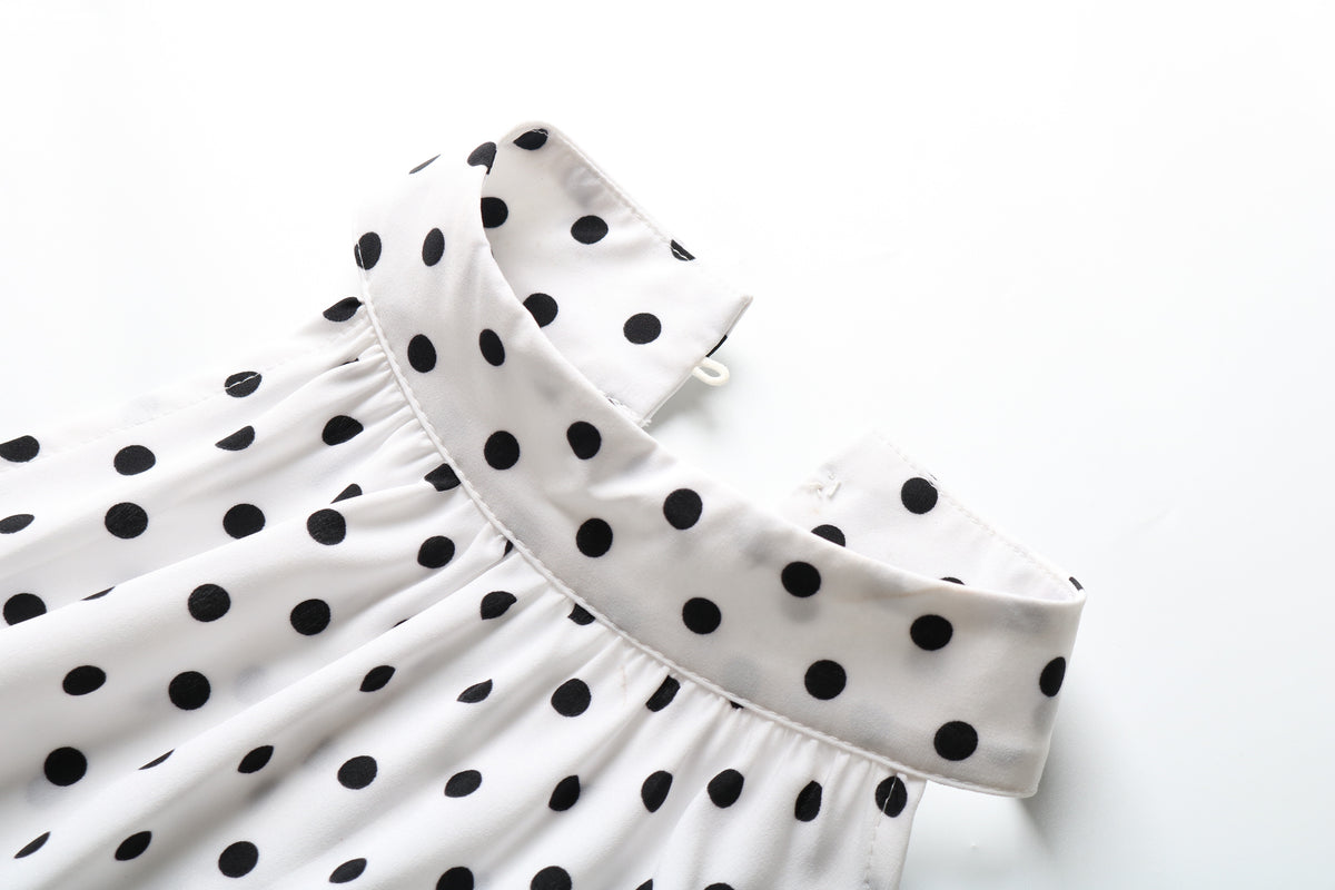 Vacation Halter Polka Dot Floral Maxi Dresses