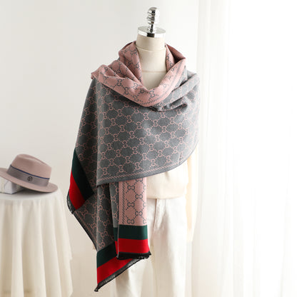 Warm Scarf Cashmere Thick Shawl Wrap for Women Ladies Girls 70x180