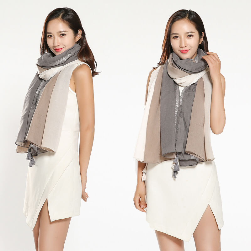 Lightweight Casual Silk Silkly Scarf for Women Scarves Women