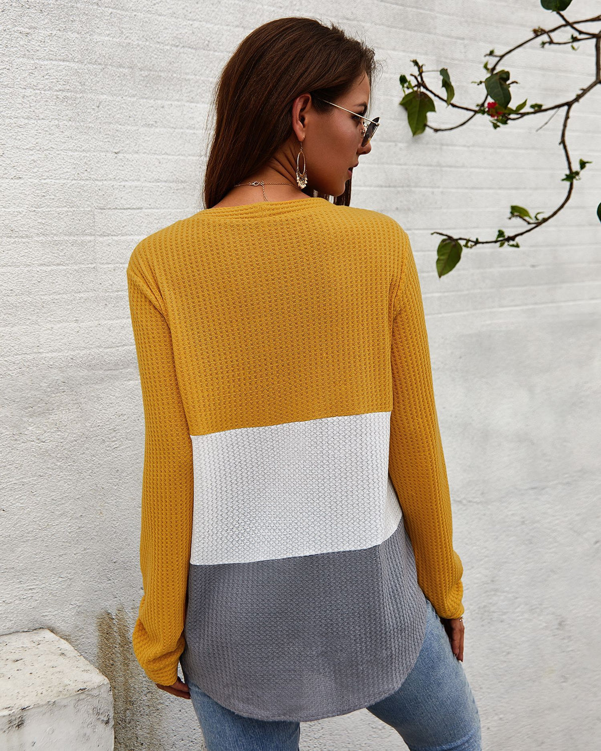 Women's Casual V-neck Single-Breasted Cardigan Sweater
