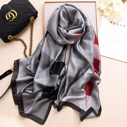Stylish British Plaid Warm Long Thick Scarfs for Women Vogue Scarf Scarves Women