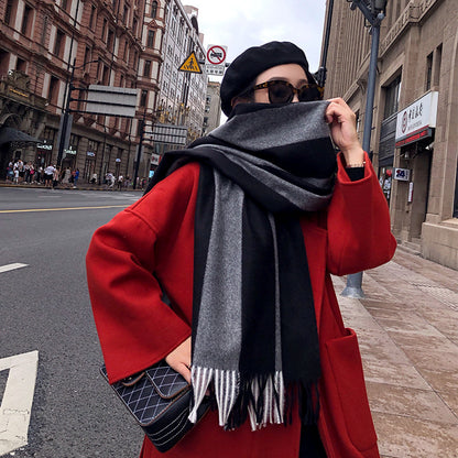 Warm Cashmere Thick Scarf Shawl Wrap for Women Ladies Girls 70x200