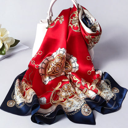 Mulberry Silk Scarf Shawl Wrap for Women Ladies Girls 53x170