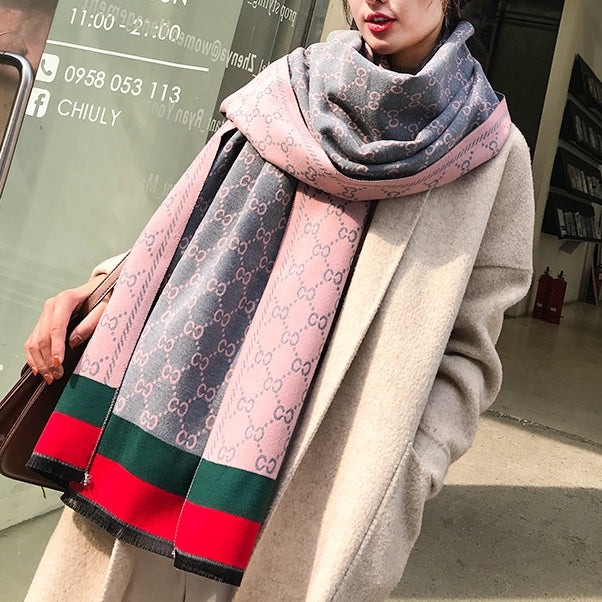 Warm Scarf Cashmere Thick Shawl Wrap for Women Ladies Girls 70x180