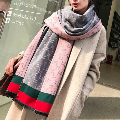 Warm Scarf Cashmere Thick Shawl Wrap for Women Ladies Girls 70x180