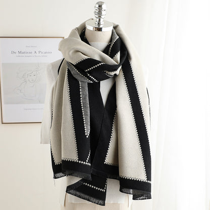 Tassel Warm Cashmere Thick Scarf Shawl Wrap for Women Ladies Girls 70x200