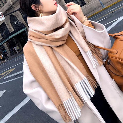 Warm Cashmere Thick Scarf Shawl Wrap for Women Ladies Girls 70x200